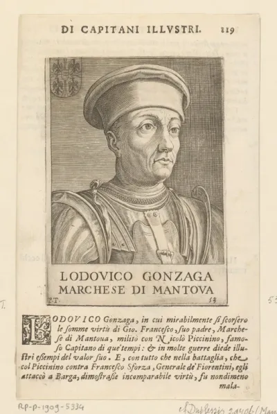 Portret van Ludovico Gonzaga III, markies van Mantua