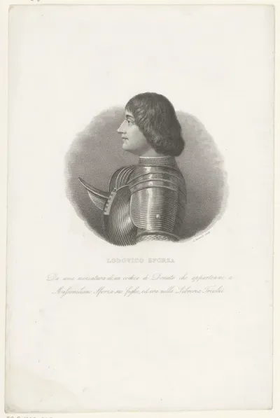 Portret van Ludovico Sforza, hertog van Milaan