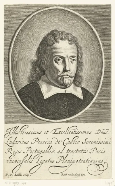 Portret van Ludovicus Pereira de Castro