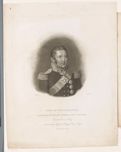 Portret van Ludwig Adolph Peter von Sayn-Wittgenstein