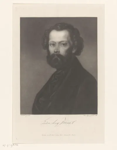 Portret van Ludwig August Ritter Frankl von Hochwart