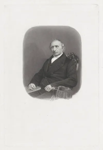 Portret van Ludwig Carl Lentz