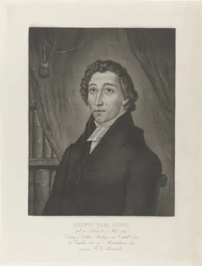 Portret van Ludwig Carl Lentz