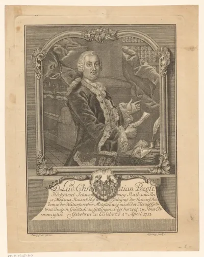 Portret van Ludwig Christian Pezolt