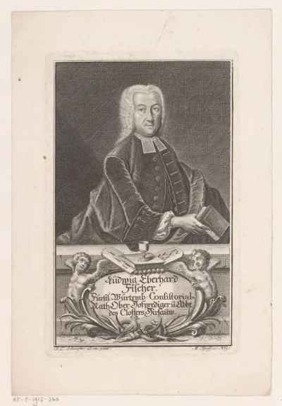 Portret van Ludwig Eberhard Fischer