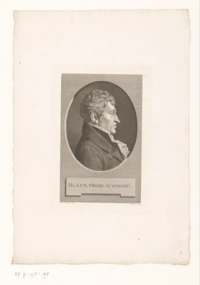 Portret van Ludwig Friedrich von Schmidt