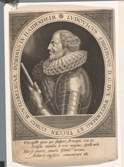 Portret van Ludwig Friedrich von Württemberg-Mömpelgard