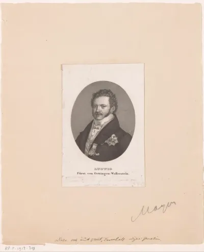 Portret van Ludwig, Fürst von Oettingen-Wallerstein