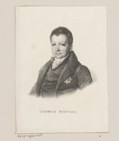 Portret van Ludwig Georg Winter