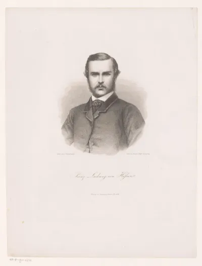 Portret van Ludwig IV von Hessen-Darmstadt