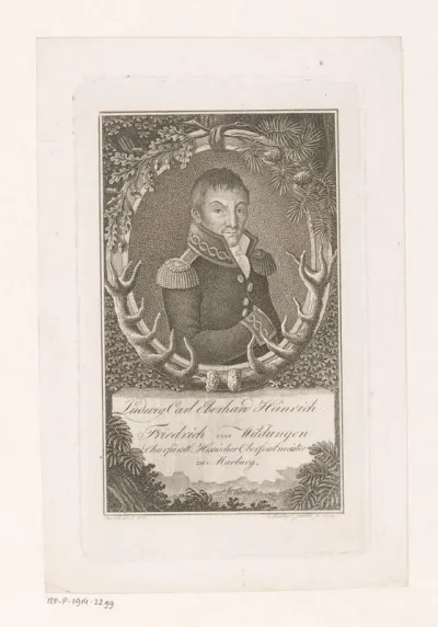 Portret van Ludwig Karl Eberhard Heinrich Friedrich von Wildungen