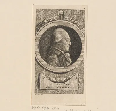 Portret van Ludwig Karl von Kalckstein