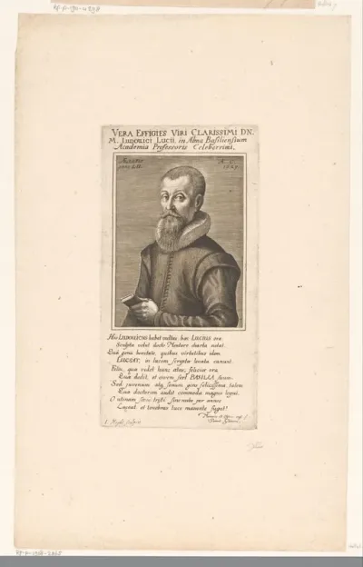 Portret van Ludwig Lucius op 52-jarige leeftijd