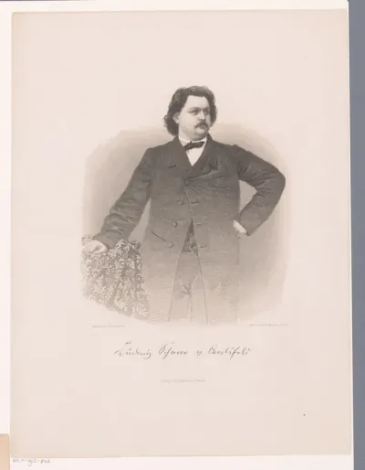 Portret van Ludwig Schnorr von Carolsfeld