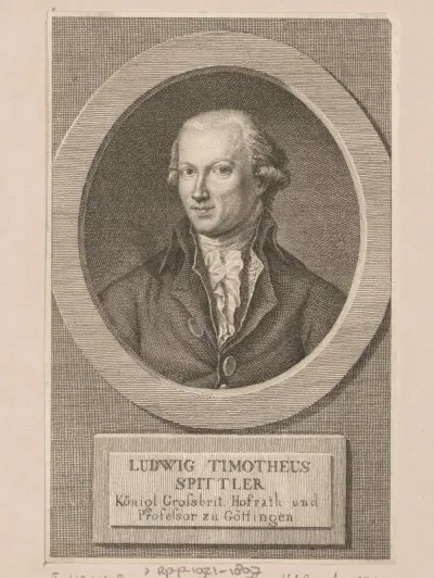 Portret van Ludwig Timotheus Spittler