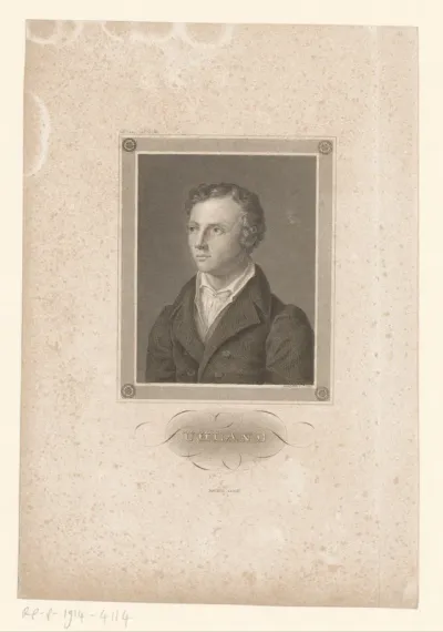 Portret van Ludwig Uhland