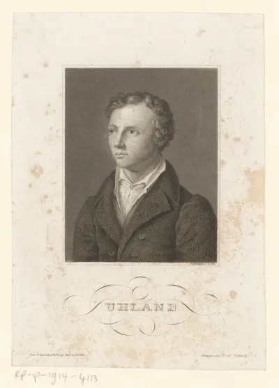 Portret van Ludwig Uhland