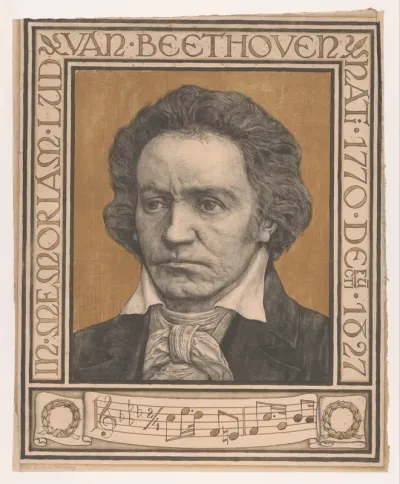 Portret van Ludwig van Beethoven