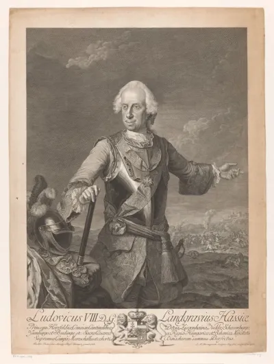Portret van Ludwig VIII von Hessen-Darmstadt