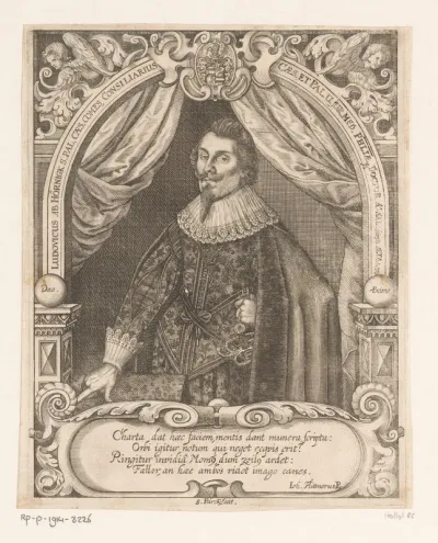 Portret van Ludwig von Hörnigk op 38-jarige leeftijd
