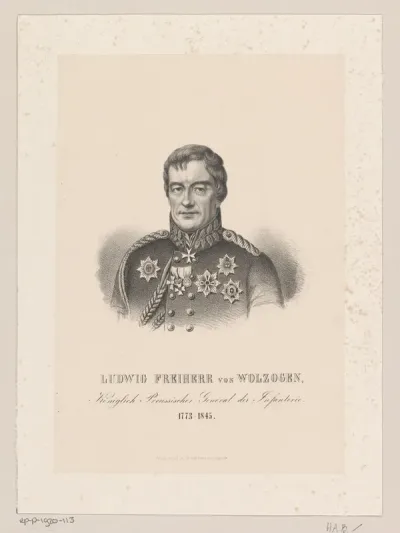 Portret van Ludwig von Wolzogen