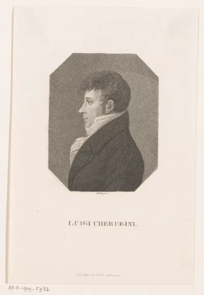 Portret van Luigi Cherubini