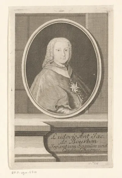 Portret van Luis Antonio Jaime de Borbón y Farnesio, infant van Spanje