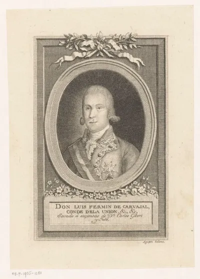 Portret van Luis Fermín de Carvajal