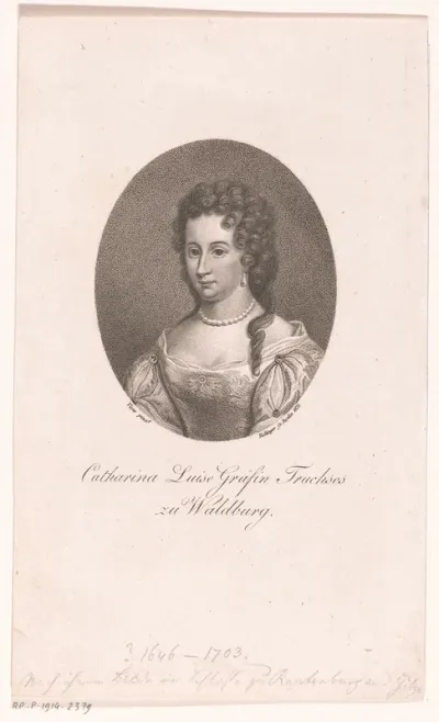 Portret van Luise Katharina, Gräfin Truchseß zu Waldburg