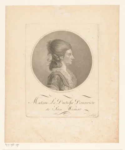 Portret van Luise von Hessen-Darmstadt