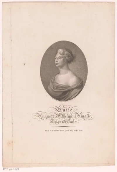 Portret van Luise von Mecklenburg-Strelitz, koningin van Pruisen