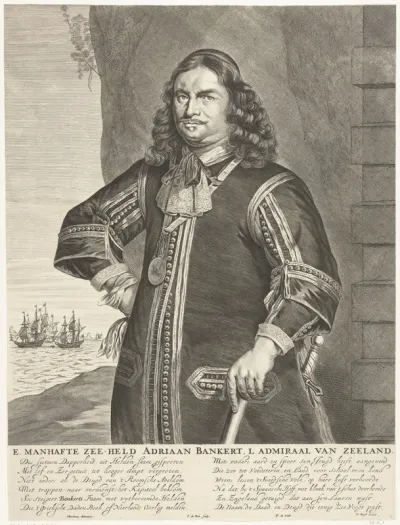 Portret van luitenant-admiraal Adriaen Banckert