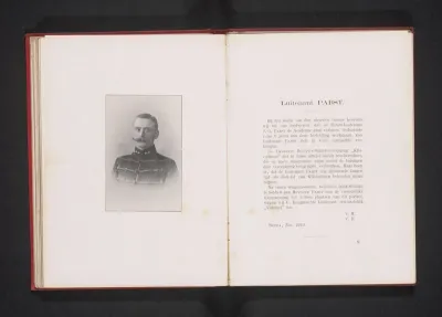 Portret van luitenant J.G. Pabst van de Koninklijke Militaire Academie in Breda