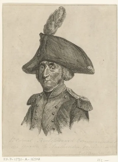 Portret van luitenant-kolonel Benjamin Roelofswaard
