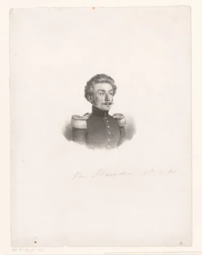 Portret van luitenant Van Heusden