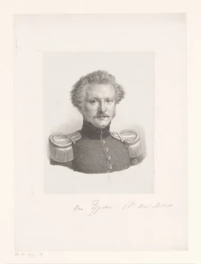 Portret van luitenant Van Yperen