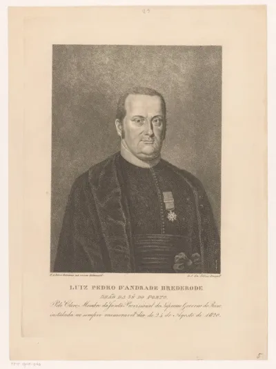 Portret van Luiz Pedro de Andrade Brederode