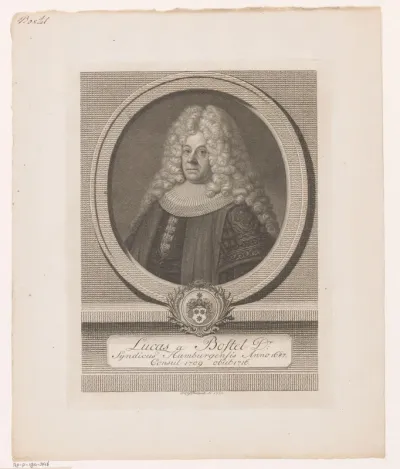 Portret van Lukas von Bostel