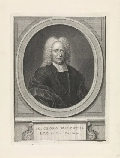 Portret van lutheraans theoloog Johann Georg Walch