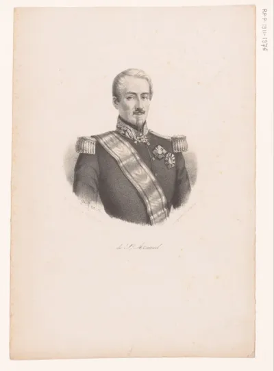 Portret van maarschalk Armand Jacques Leroy de Saint-Arnaud