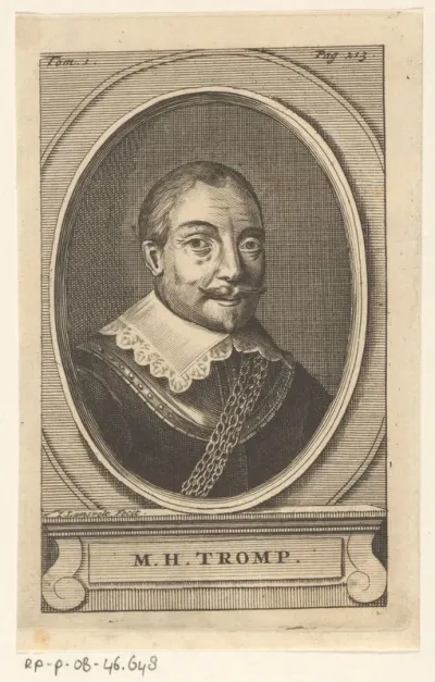 Portret van Maarten Harpertszoon Tromp
