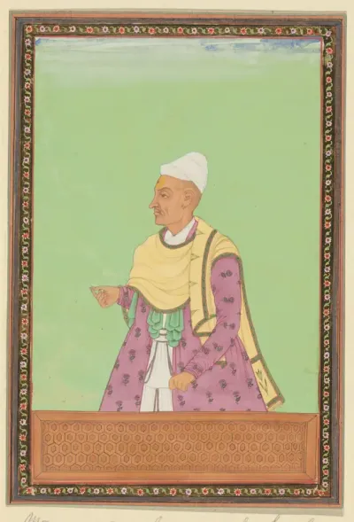 Portret van Madanna Panit, belastingklerk (majmudar) van Abul Hasan Padshah