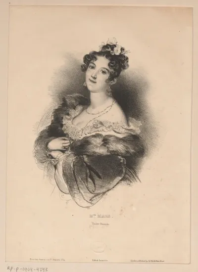 Portret van Mademoiselle Mars
