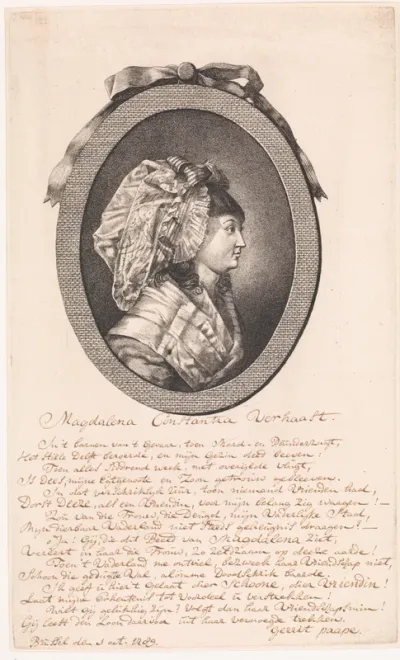 Portret van Magdalena Constantia Verhaast