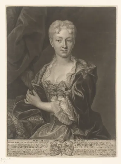 Portret van Magdalena Margaretha Sichart von Sichartshofen