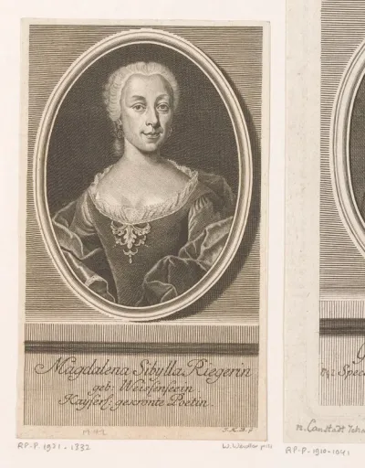 Portret van Magdalena Sibylla Rieger