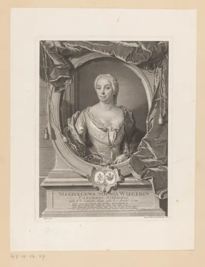 Portret van Magdalena Sophia Wieger