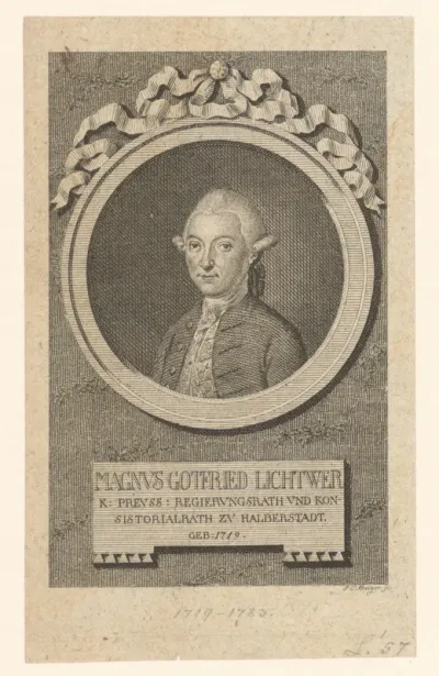 Portret van Magnus Gottfried Lichtwer