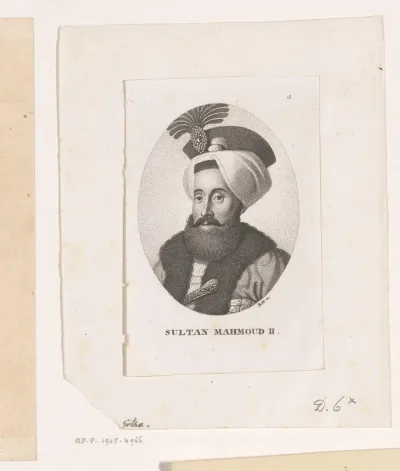 Portret van Mahmoud II, sultan van het Ottomaanse Rijk