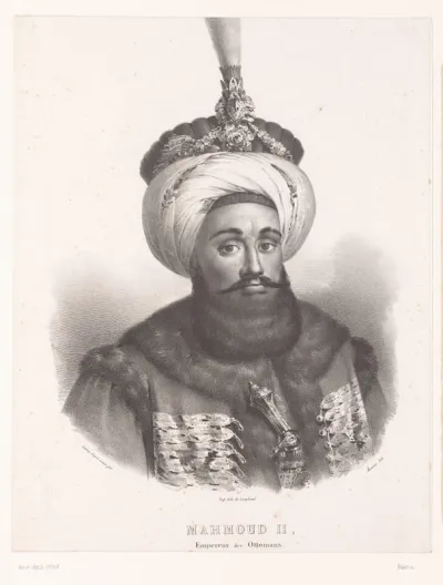 Portret van Mahmud II, sultan van het Ottomaanse Rijk